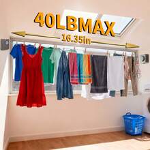Wall-Mounted Retractable Invisible Clothesline 4.2m Drilled Installation Thickened Stainless Steel Indoor Balcony Bathroom Universal Drying Rope - View 4