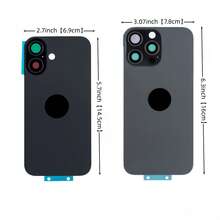 Para IPhone 16Pro Max/16Pro/16Plus/16 Cubierta Trasera de Vidrio de Batería Cubierta Trasera Material de Vidrio con Herramientas de Reparación + Tira Adhesiva de Sellado, Para Reemplazo y Reparación - Multicolor - Ver 4