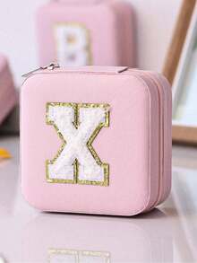 1pc Travel Jewelry Organizer Box, A-Z Letter Jewelry Box, Large Capacity Jewelry Storage Box, Multi-Functional Jewelry Storage Box, Jewelry Organization Storage,Earrings, Necklaces, Rings, Portable Jewelry Box, Travel Essential - Multicolor - View 23