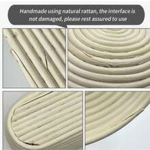 Woven Rattan Bread Fermentation Basket With Liner, Suitable For Baking Sourdough Bread, Multi-Functional Kitchen Tool, Multiple Sizes Available, Perfect For Fermenting Yeast Bread Dough - Multicolor - View 9