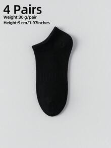 1/4/10/20 Pairs Men's Pure Cotton Socks, Comfortable Mid-Calf Socks, Unisex, Suitable For All Seasons, Perfect For Sports And Daily Wear - Multicolor - View 32