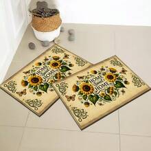 1/2 buah Keset Pintu Motif Bunga Matahari, Keset Lantai Dapur, Keset Penyerap Poliester, Keset Lantai Dapur, Cocok Untuk Dapur, Ruang Tamu, Pintu Masuk, Balkon, Dekorasi Rumah, Hadiah Liburan, Keset Kamar Tidur, Keset Kaki, Keset Hewan Peliharaan, Dekorasi Kamar Mandi, Dekorasi Ruangan, Dekorasi Dapur - MultiWarna - View 10