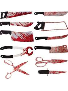 1SET Halloween Party Decorations Bloody Banner: Horror Scary Garland Decor For Creepy Movie Theme Birthday Carnival Spooky Props Supplies - View 6