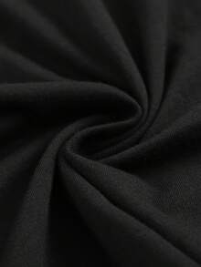 Camiseta de manga corta para hombre, talla grande, 100% algodón, diseños para el Día de San Valentín/ropa de Año Nuevo, lavable a máquina, adecuada para todas las estaciones. - Negro - Ver 3