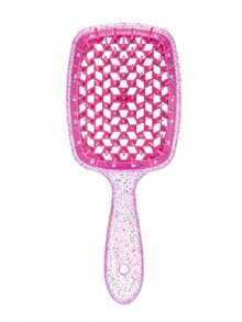 1pc New Sequin Tangled Hair Comb Detangling Hair Brushes Massage Combs Hollow Out Wet Curly Brushes Barber Comb Salon Hair Styling T - Multicolor - View 8
