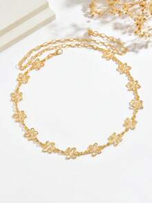 1pc Vintage Fashion Personalized Design Metal Distressed Chain Butterfly Tassel Waist Chain Suitable For Women To Wear On Any Occasion - Gold - View 6