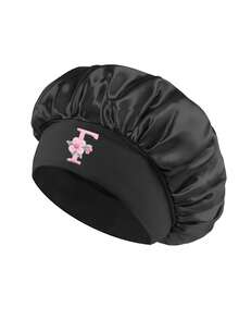 1 pezzo Cuffia da notte in raso nero, Cuffia da notte con stampa di lettere A-Z, Personalizzabile, Cuffia da notte in raso con elastico morbido, Adatta per la cura dei capelli, Viaggi, Prodotti per capelli, Strumenti per capelli, Accessori per capelli, Parrucchieri e Forniture per capelli - nero - Visualizzare 18
