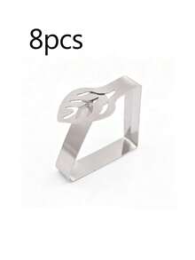 4pcs/8pcs/16pcs Stainless Steel Tablecloth Clips, Leaf Hollow Design, Anti-Slip Anti-Sagging Table Edge Clips, Windproof Metal Tablecloth Fixers For Restaurant, Camping, Home, Outdoor Picnic, Suitable For 2-3CM Thick Tables, Applicable For Christmas, Home, Wedding, Party, Indoor/Outdoor Camping, Picnic And More - Multicolor - View 10