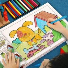 Children's Step-By-Step Coloring Book | Shapes & Colors, Animals, Dinosaurs, Vehicle, Fruits, Vegetables And More | Preschool, Kindergarten, Classroom Teacher Supplies | Educational Quiet Time Activity, Travel Toy, Learning Drawing, Holiday Gifts - 2 Random Coloring Books - View 12