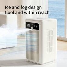 RAF Home USB Cooling Fan, Compact Fan With 3000mAh Lithium Battery, Suitable For Bedroom, Designed To Lower Temperature Like An Air Conditioner, Featuring Multi-Function Cooling, Quiet Operation And Water/Ice Addition For Enhanced Mist Function - Desk Fan - View 6