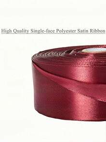 1pc Satin Ribbon(22 Meters/Roll),Double Faced Satin Ribbon For DIY Rose Decor, Gift Wrapping - Wedding Party Bow Ribbon For Table Chair Decoration, Flower Door, Gift Box, Cake Decor, Apparel Accessories, Weaving ,Creates Elegant Festive Atmosphere - A - View 8