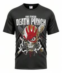 Playera Five Finger Death Punch, 100% Algodón 02 - Negro - Ver 1