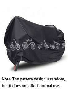 Rainproof Bicycle Cover Random Style And Patterns Motorcycle Raincoat Weatherproof Vehicle Protector Sunscreen Scooter Cover Dustproof Bicycle Motorcycle Accessories Adult Commuter Essentials For Outdoor Parking Rain Protection Prevents Rusting - Multicolor - View 15