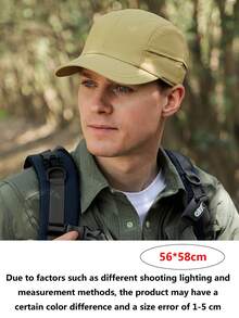 1pc Casual Sports Baseball Cap, Men's Summer Sun Protection Quick-Dry Duck Bill Hat, Adjustable Lightweight Cycling Hat - Multicolor - View 6