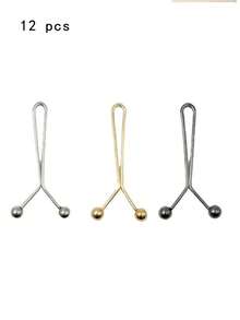 12/10/8/4pcs Waist Tightener Invisible Adjustable Buckle No-Sew Fashion Jeans Clothing Accessory, Easy To Use, Better Effect With Thin Clothing, Comfortable And Versatile - Multicolor - View 10
