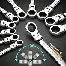 重型棘輪扳手工具組，多功能汽車維修工具，適用於汽車維修、DIY工具，專業級相容性 - 多款式 - 查看 1
