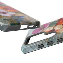 Funda de teléfono floral de vidrio tintado con hibisco: , , Pixel HONOR  OPPO - Multicolor - Ver 3