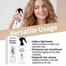 100ml Rosemary Rice Water Hair Mist, Nourishes Roots To Ends, Smooth & Flowing Hair, Refreshing Scent, Rosemary Rice Essential Oil, Gentle Ingredients, Relaxing & Energizing, Suitable For Office & Home - Multi Scents - View 5