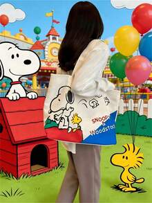 1pc Snoopy Waterproof Makeup Bag Travel Cosmetic Organizer Back To School/Birthday/Holiday Gift - View 6