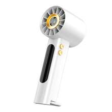 1800mAh USB Rechargeable Handheld Fan That Is Compact And Portable, Summer Cooling Suitable For Desktop Use. It Features Adjustable Wind Speeds From 1 To 100 And Displays Battery Levels, Making It Convenient For Travel And Outdoor Activities. - 手持 - 查看 8