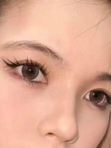 1pc Eyelash Book Thin Strip False Eyelashes, Soft Invisible Beginner Single Cluster Eye-Enlarging - View 8
