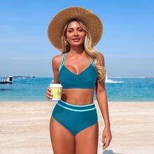 Wholesale Women's Two-Piece Bikini Sets - X262005藍色 - 查看 6