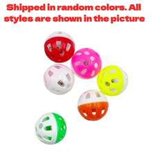 1pc/6pcs/10pcs/30pcs/40pcs Interactive Cat Toy Ball With Bell, Indoor Cat Rolling Hollow Ball, Fun Kitten Exercise And Self-Play Toy - Multicolor - View 10