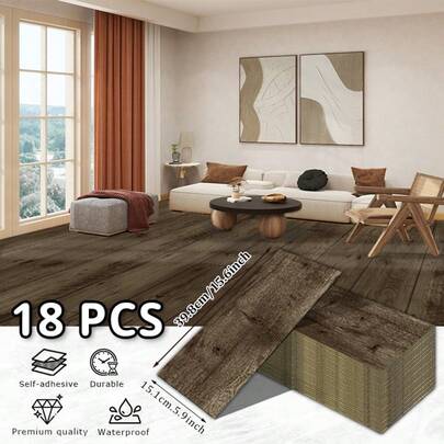 Autocolant decorativ pentru pardoseală cu textură de lemn, stil Wabi-Sabi, cu amortizare silențioasă, bază flexibilă care reduce zgomotul la mers, rezistent la umezeală și mucegai, potrivit pentru casele umede din sud, în mai multe nuanțe de lemn Morandi cu saturație scăzută, se potrivește ușor cu stilurile de decor interior nordice, minimaliste, japoneze și altele