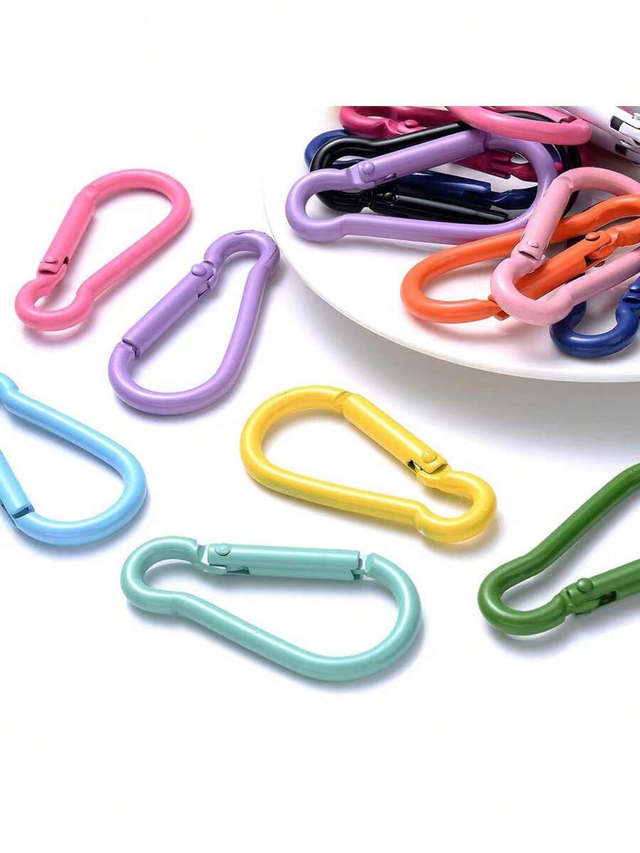 10pcs Hot-Selling Painted Gourd Alloy Carabiner Spring Quick Buckle DIY Keychain Backpack Clip Business Gift Jewelry Accessory - Alloy Gourd Buckle Carabiner - View 1
