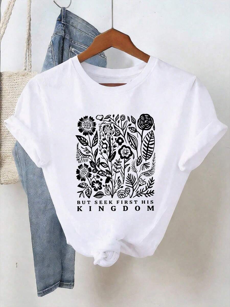 Top de verano para mujer estilo Y2K, lindo y divertido. Las líneas simples del contorno realzan los patrones retro de plantas y flores, transmitiendo un aire natural y artístico. Combinado c - Blanco - Ver 1