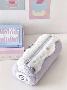 Cute Swiss Roll Pencil Case, Large Capacity Portable Storage Bag, Suitable For Commuting And Outings, Ideal For Back To School Season, School And Office, Perfect Back To School Gift For Classmates, Friends And Besties,Back To School - Multicolor - View 8