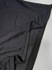 White Short-Sleeved T-Shirt/Displayed In A Fashion Cloakroom Scene: Decorated With A Black Cartoon Tyrannosaurus Rex Silhouette And Humorous Text "If - Black - View 5
