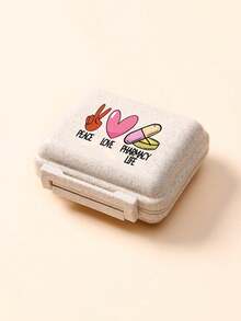Mini 6-Compartment Portable Pill Box, Medicine Storage Box, Travel Pill Box, Printed With "My Pill Box" And Pill Pattern, 6-Compartment Small Pill Box, Sealed Pill Packaging Storage Box, 6-Day Weekly Pill Storage Box, Travel Essential Pill Box, Daily Vitamin Pill Box, Pocket Pill Box Storage Box, Exquisite Storage Box, Home Essential, Travel Essential - Multicolor - View 9