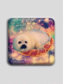 Kawaii Square Badge, Classic Fashion Badge/Brooch/Pin, 2D Flat Design, High-Quality Metal Accessory, Suitable For Decorating Clothing, Hats, Backpacks, Creative Gift For Friends, Classmates, Colleagues, Family On Fun Holidays. - Multicolor - View 10