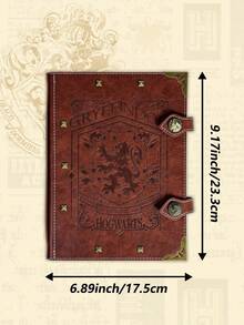 Buku Catatan Vintage Empat Perguruan Tinggi Harry Potter, Buku Harian Singa Ular Luwak Timbul, Jurnal Sampul Keras dengan Gesper Paku Keling Logam, Hadiah Ulang Tahun dan Natal Ideal untuk Penggemar Harry Potter - Rectangle - View 10