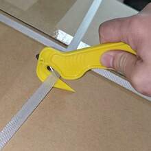 1PC Portable Multifunctional Safety Cutter, Plastic Handle No Assembly Required, Handheld Utility Box Cutter, Envelope Opener For Office & Household Use - A - View 5