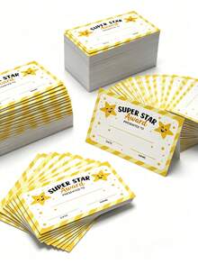 50pcs Writable Inspirational Reward Encouragement Cards, Thick Premium Cardstock Fun Classroom Incentive Notes Postcards For Students Class Competition Back To School Stationery Supplies - Single Piece - View 3
