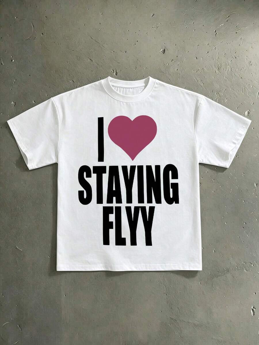 MEMBERS ONLY Printed Cotton T-Shirt - Soft And Breathable, 100% Cotton Fabric With Cool Design, Summer Street Style Short Sleeve T-Shirt - 黑色 - 查看 1