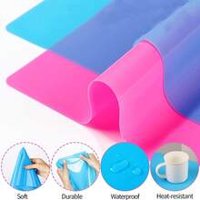 Silicone Clay Resin Art Mat, Large Non-Stick Silicone Craft Board, Silicone Pad, Epoxy Resin Jewelry Casting Tool (With Color Difference) - Silicone Pad - View 1