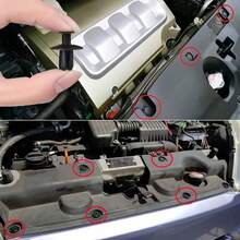 100pcs Automotive Repair Clip Set, 6 Sizes, Black Nylon Material, Durable, For Bumper And Fender Fixing, Easy To Install And Remove, Not Easily Damaged - 100Pcs Car Mounting Clips - View 2