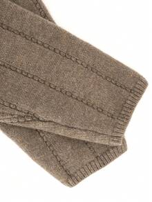 Women's Long Sleeve Solid Color Front Button Office Cardigan Fall - Brown - View 9