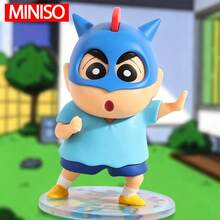 MINISO 蠟筆小新 動態對戰系列盲盒公仔，可收藏 PVC 花園裝飾，可愛卡通擺飾，適用於汽車儀表板、花園窗台裝飾，收藏品與粉絲禮物，適合送給家人朋友的生日、聖誕節、萬聖節完美禮物 - 隨機款式[1pc] - 查看 8