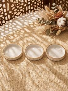 1pc/1set Glass Table Tray, Round Glass Candle Holder. The Tray Is Suitable For Dinner, Wedding And Party Table Decoration, They Can Also Be Used As Wedding And Valentine's Day Table Coasters, Home Decor For The Room. (Candles Not Included) - Multicolor - View 12