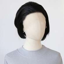ZigZag Hair Ultra Short Bob Synthetic Lace Front Wig - Silver Bob Wig - 6 Inch Ultra Short Hair, Heat Resistant Fiber Glue-Free Wig, Suitable For Festivals And Daily Wear, Halloween - Multicolor - View 4