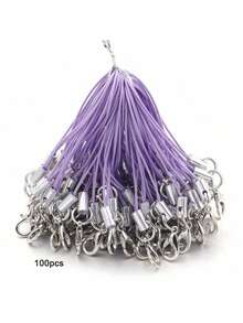 20pcs 65mm Colorful Phone Lanyard Lobster Clasp Hanging Rope Phone Chain Eyelet Handmade Rope Pendant Cartoon Polyester Key Doll Rope Pendant Key USB Drive Lanyard - 100 Lobster Ropes - View 8