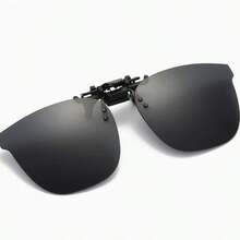 New Ultra-Lightweight Versatile Polarized Flip-Up  Clip-On For Men And Women, Specifically For Myopia, Suitable For Driving And Sun Protection - Black and Gray Flakes - View 3