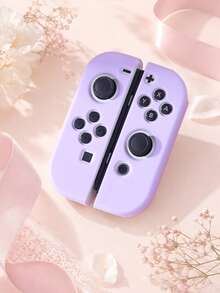 Switch Joy-Con Controller Protective Shell 1 Pair Solid Color Lightweight Anti-Fouling Anti-Slip Game Controller Cover, Easy To Install And Remove Without Sticking Keys, Compatible With Switch Controller Accessories, Girl Style Pink White Black Purple Transparent Multi-Color Options - View 15