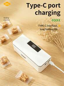 便攜式迷你手持式熱封機 塑膠袋封口機 食品袋封口機 真空袋封口機 1800mAh電池 食品儲存封口工具 適用於零食、茶包、咖啡袋 廚房儲存封口工具 - 白色 - 查看 9