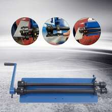 Rundbiegemaschine Sickenmaschine 460mm Manuell Bördelmaschine mit 6 Würfelsätze - Blau - Übersicht 1