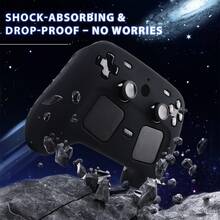 Funda de piel antideslizante extra gruesa compatible con el mando Steam 2, protector de mando RALAN 1 + 2 tapas de agarre personalizadas para el pulgar - Ver 4